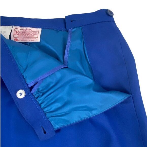 Vintage Pendleton Straight Skirt size 10P Blue - Picture 5 of 6